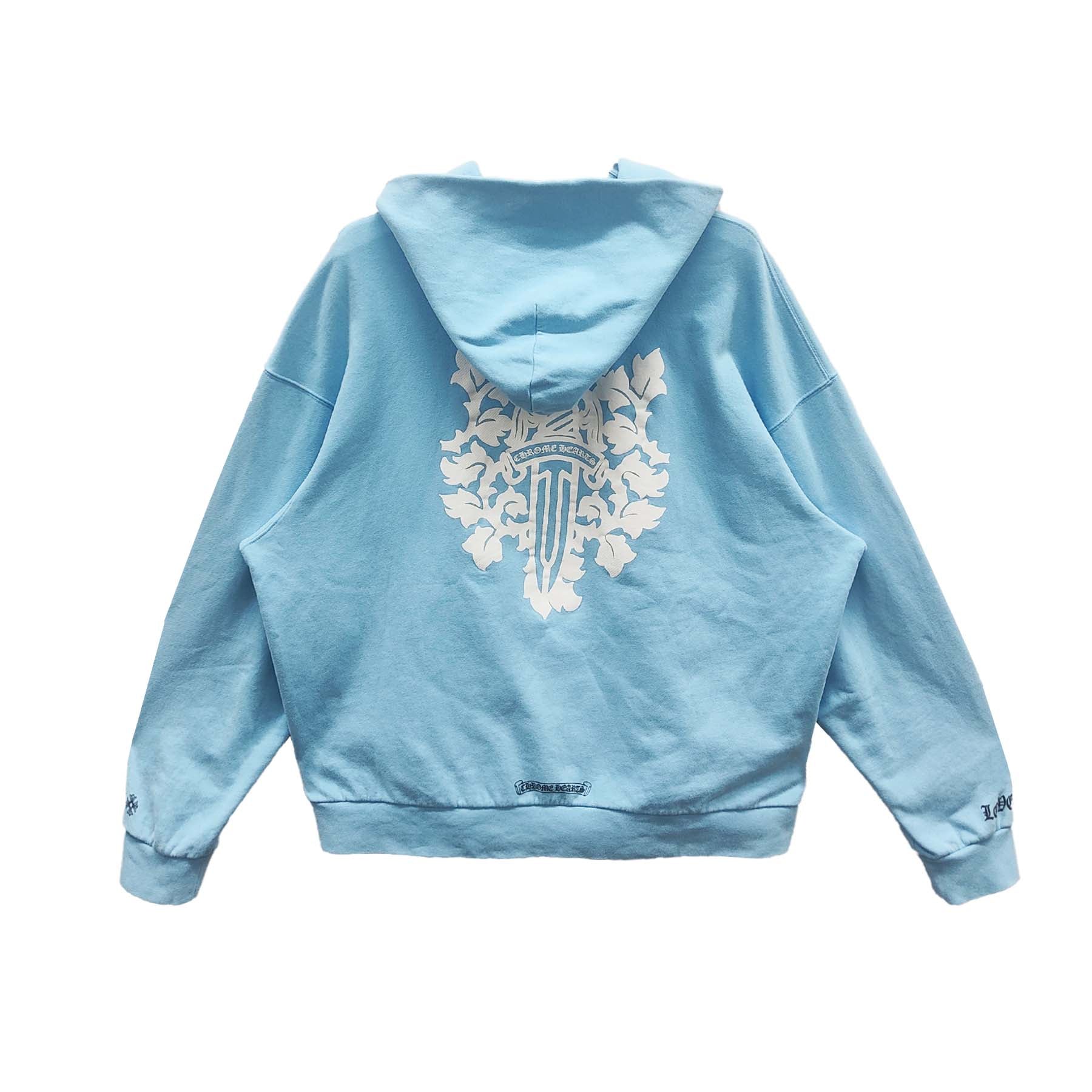 Chrome Hearts Art Basel Dagger Babyblue Pullover Hoodie - SRM