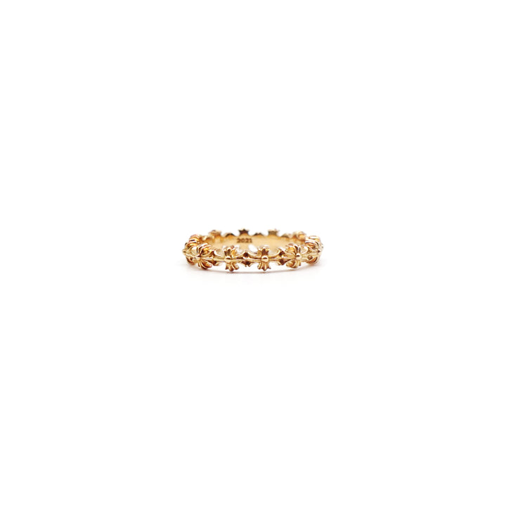 Chrome Hearts 22K Gold Tiny E Plus Brand Ring