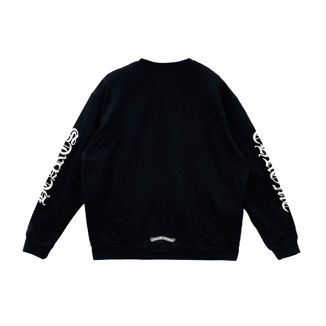 Chrome Hearts Neck Logo Black Sweatershirt