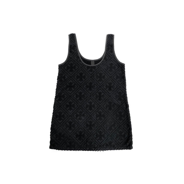 Chrome Hearts Terry Cloth Plus Monogram Black Tank Top
