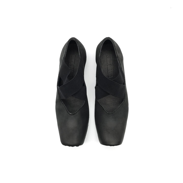 UMA WANG Square Toe Cross Strap Ballerina