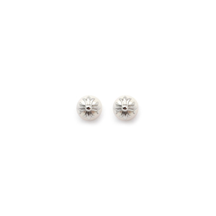 Chrome Hearts 18K White Gold Mikimoto Pearl Earring Stud
