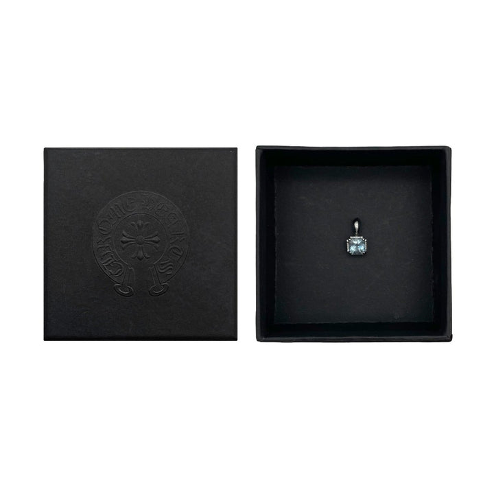 Chrome Hearts 18K White Gold Aquamarine Charm Pendant - SHENGLI ROAD MARKET