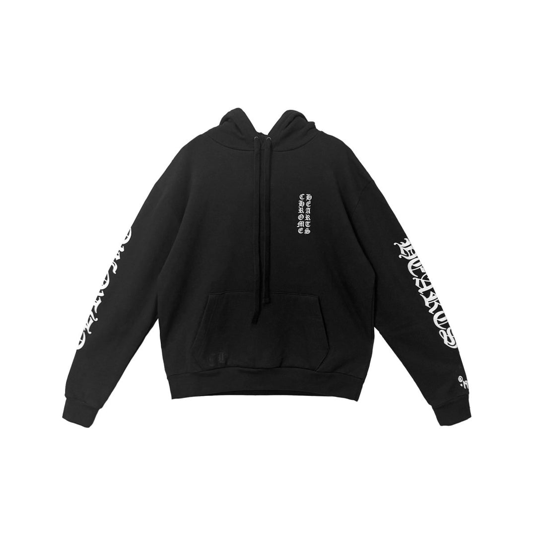 Chrome Hearts 1988 Vertical Logo Black Pullover Hoodie - SHENGLI ROAD MARKET