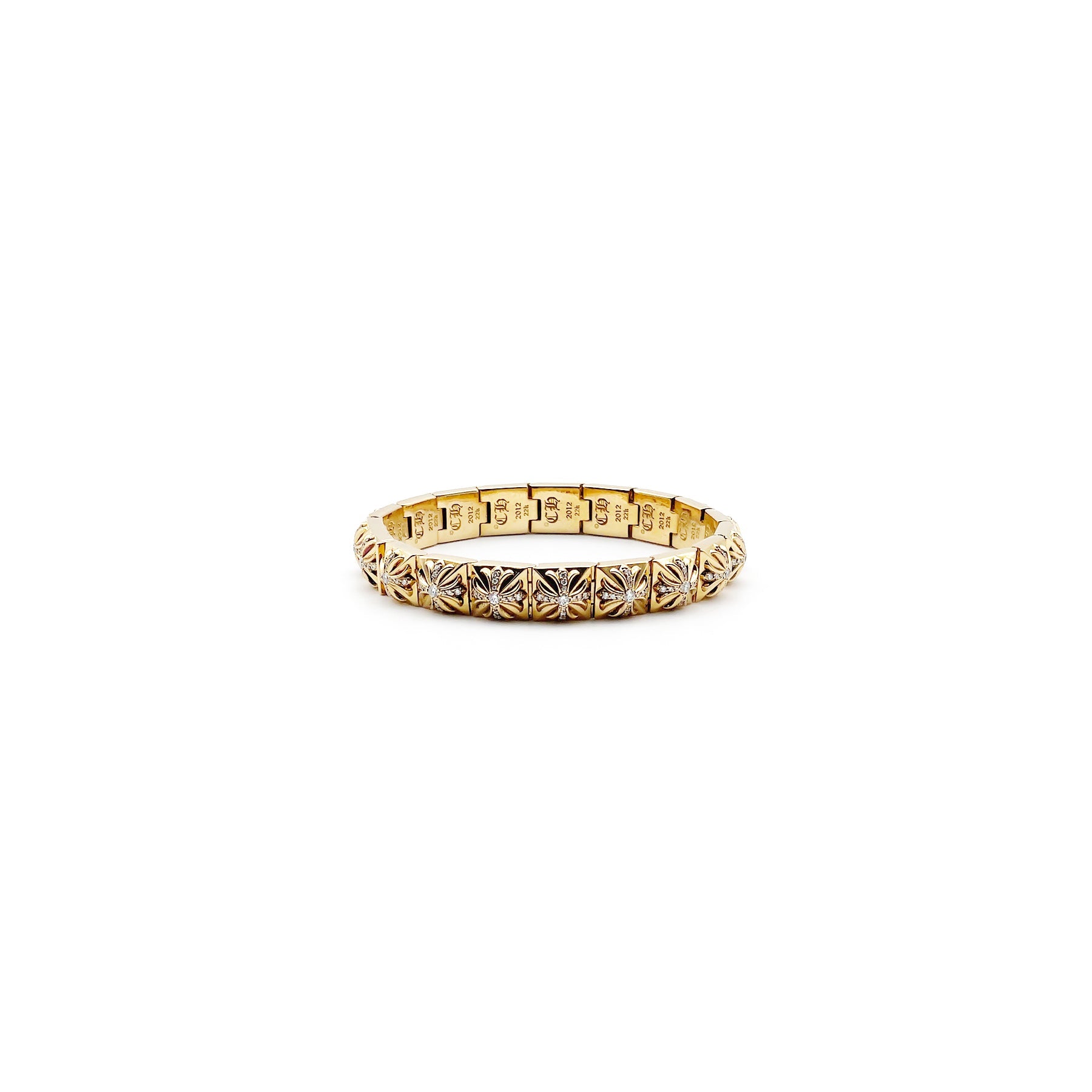 Chrome Hearts 22K Diamond Pyramid Plus Bracelet - SRM – SHENGLI 