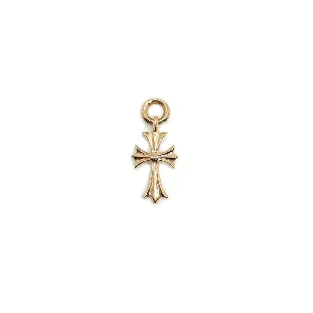 Chrome Hearts 22K Gold Cross Necklace Charm - SHENGLI ROAD MARKET