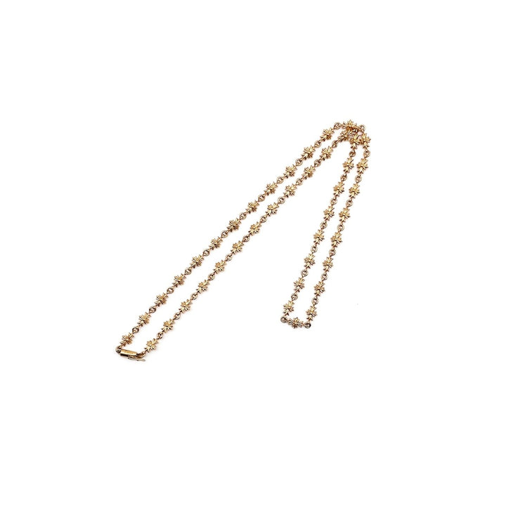 Chrome Hearts 22K Gold Tiny E Cross Necklace - SHENGLI ROAD MARKET