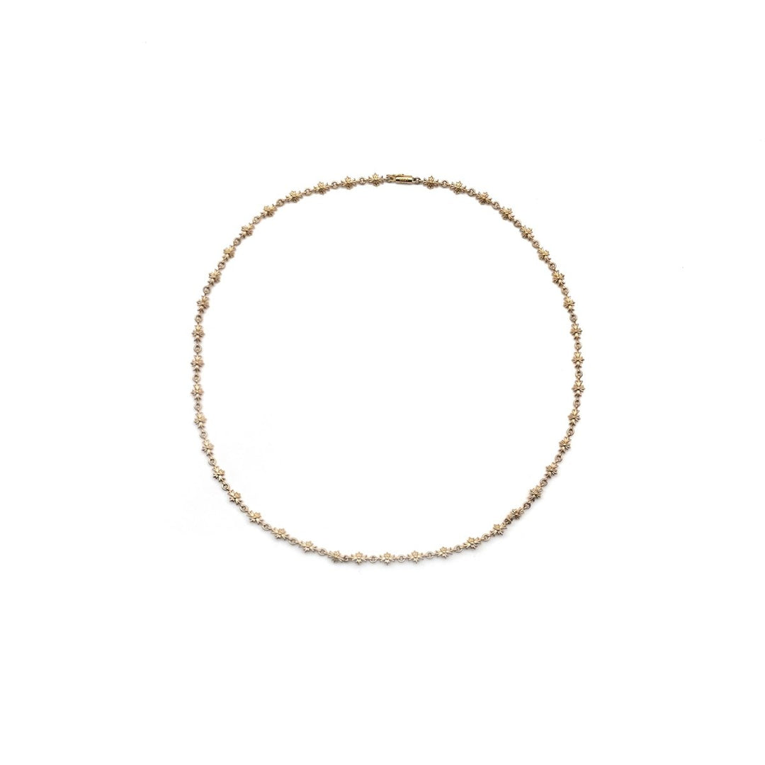 Chrome Hearts 22K Gold Tiny E Cross Necklace - SHENGLI ROAD MARKET