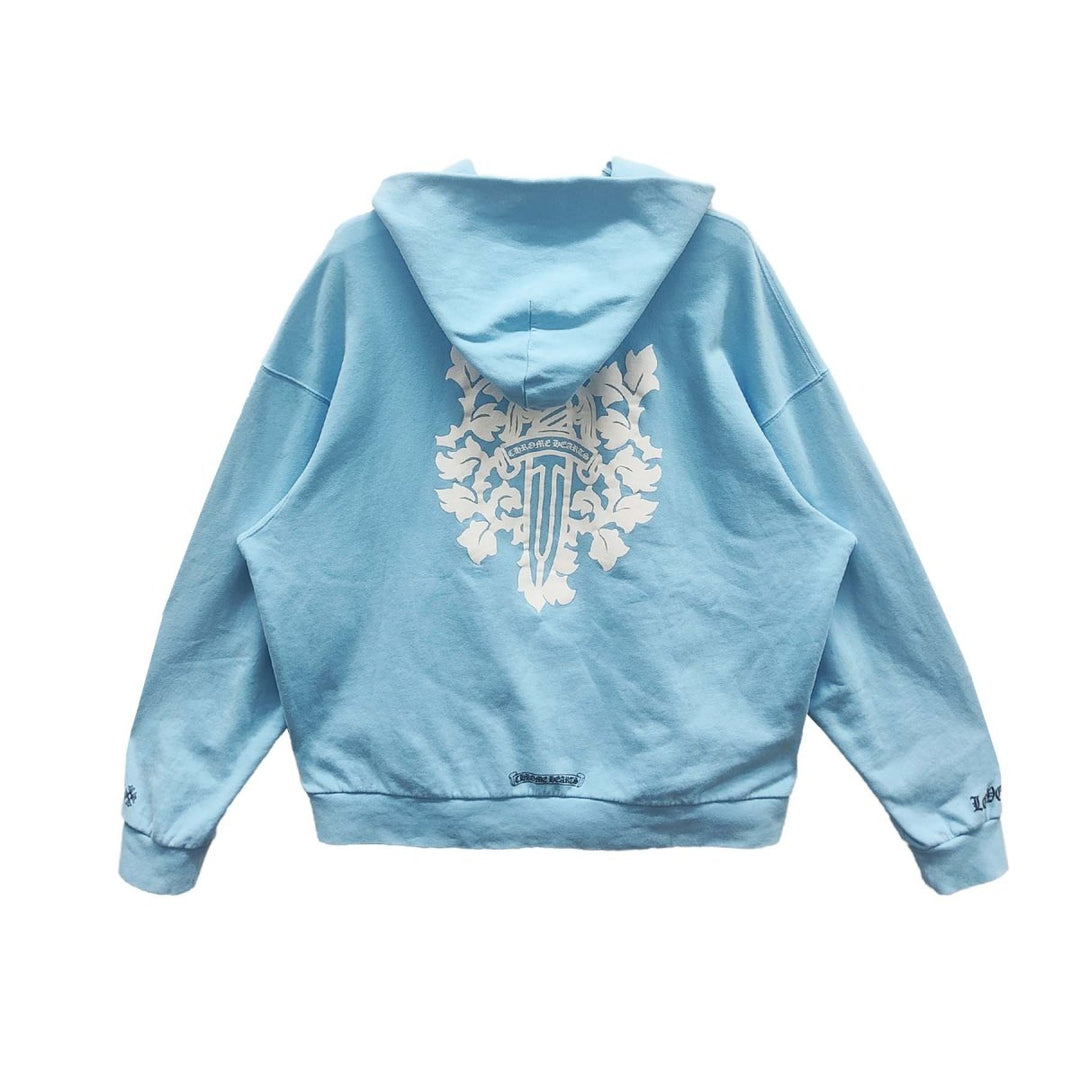 Chrome Hearts Art Basel Dagger Babyblue Pullover Hoodie - SHENGLI ROAD MARKET