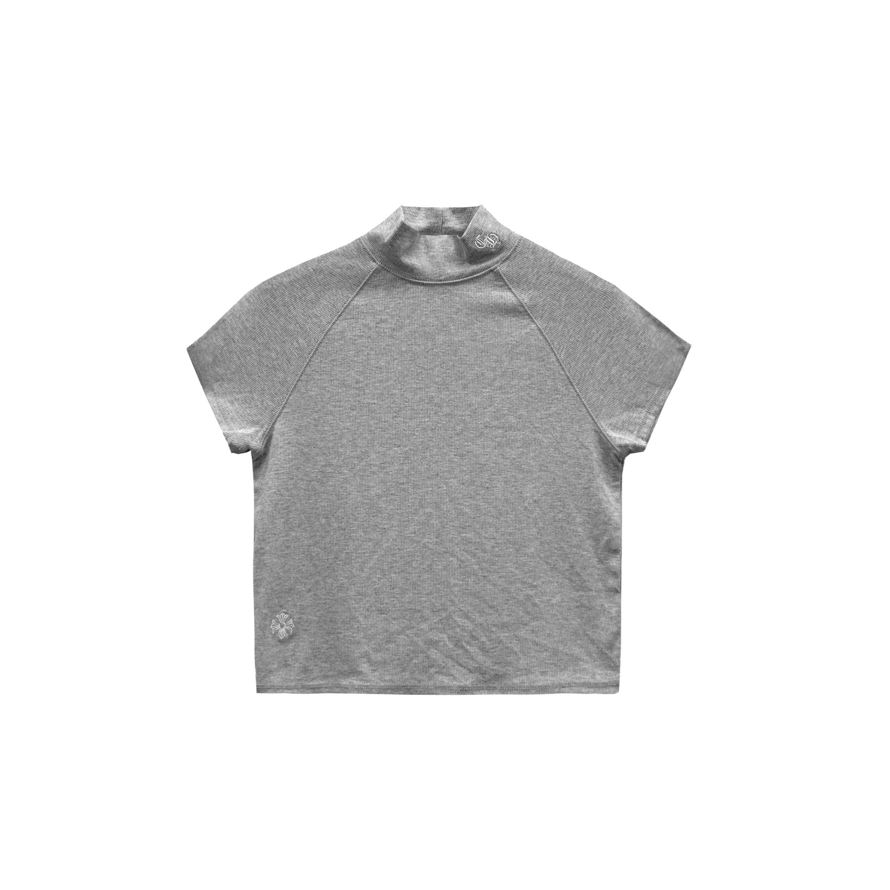 【超希少】Chrome Hearts グレー Vネック Tシャツ 美品 CHROME HEARTS クロスモチーフ VネックTシャツ グレー XS - メルカリ