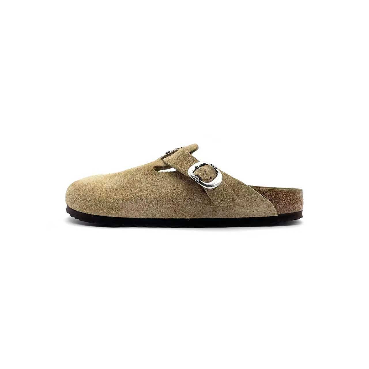 Chrome Hearts Birkenstock Boston Suede Sandals - SRM – SHENGLI