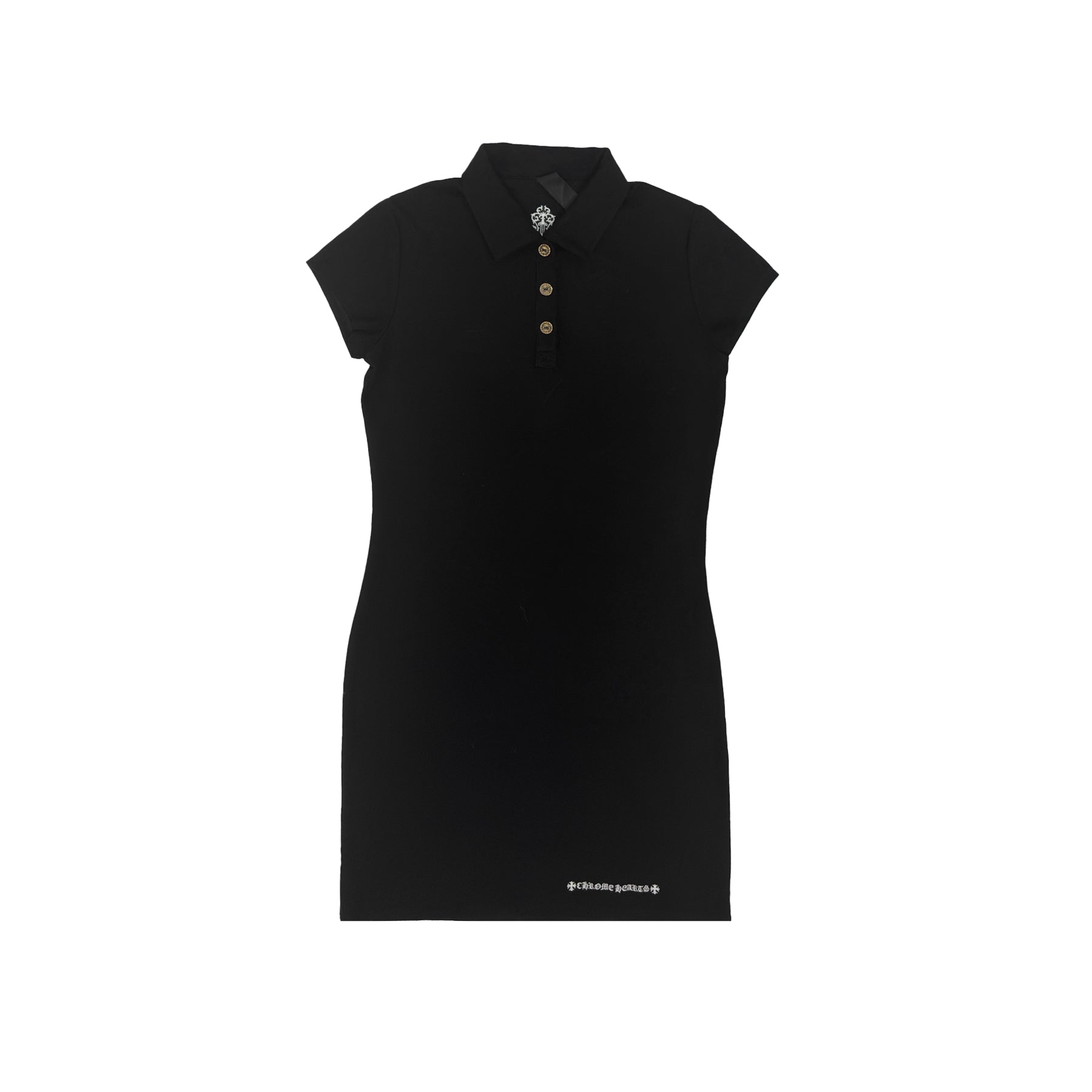 blue dress for baby girl Chrome Hearts Black Slim Dress