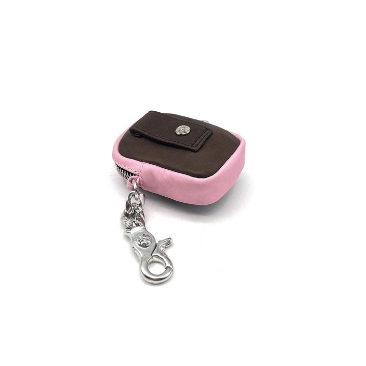 Chrome Hearts Brown & Pink Cross Lobster Clip Airpods Bag - SHENGLI ROAD MARKET