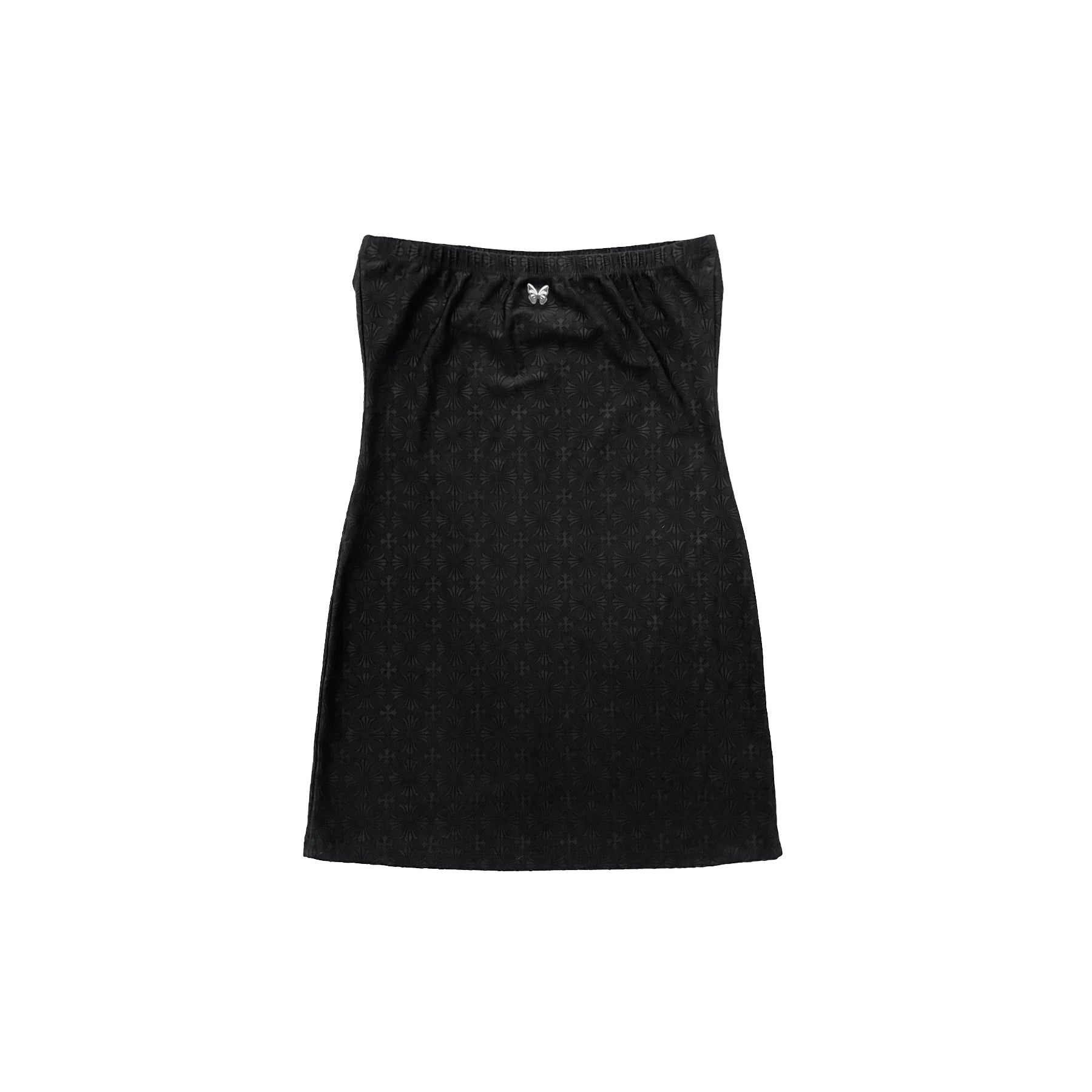 chrome heart dress black Hearts Butterfly Tonal Monogram Cross Strapless perfect for the fashion Size:Y/M (10) suede ankle boots Ayana Backless Mini Dress