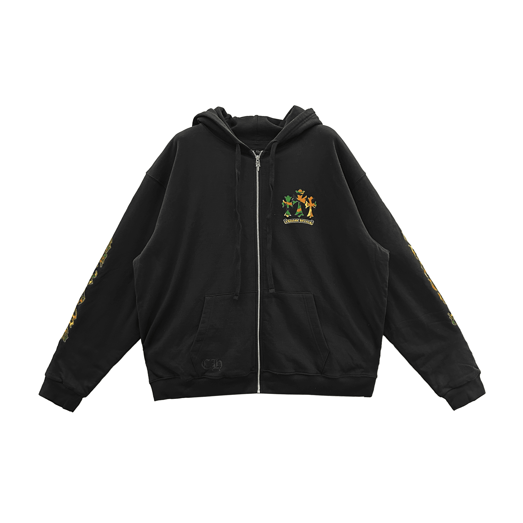 Chrome Hearts Camo Triple Cross Horseshoe Zip Hoodie - SRM