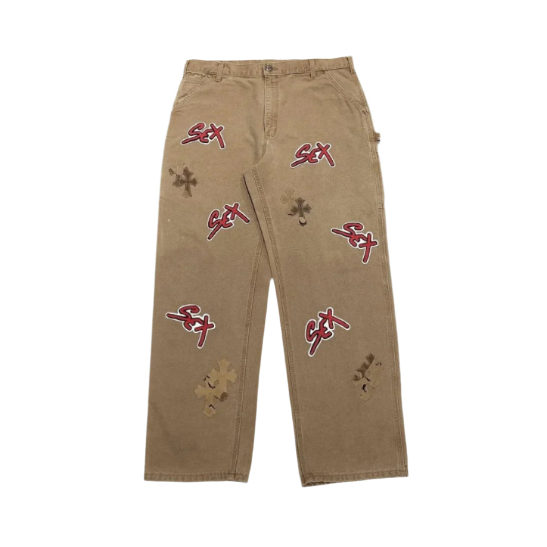 Chrome Hearts Carhartt Sex Record Limited Edition Khahi Carpenter Denim Jeans - SHENGLI ROAD MARKET