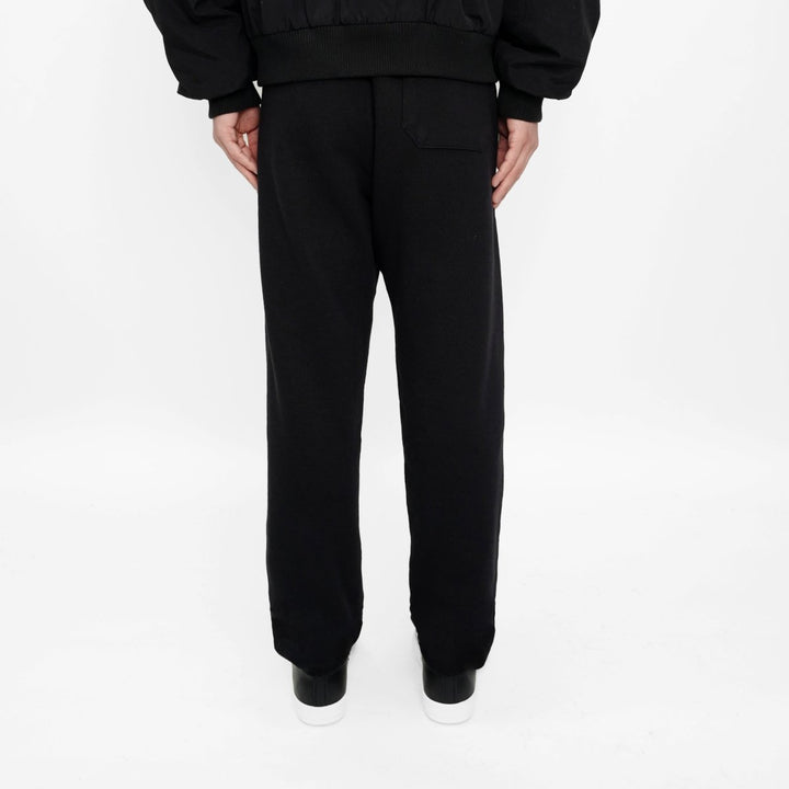 Chrome Hearts Cemetery Cross Embroidered Black Sweatpants - SHENGLI ROAD MARKET