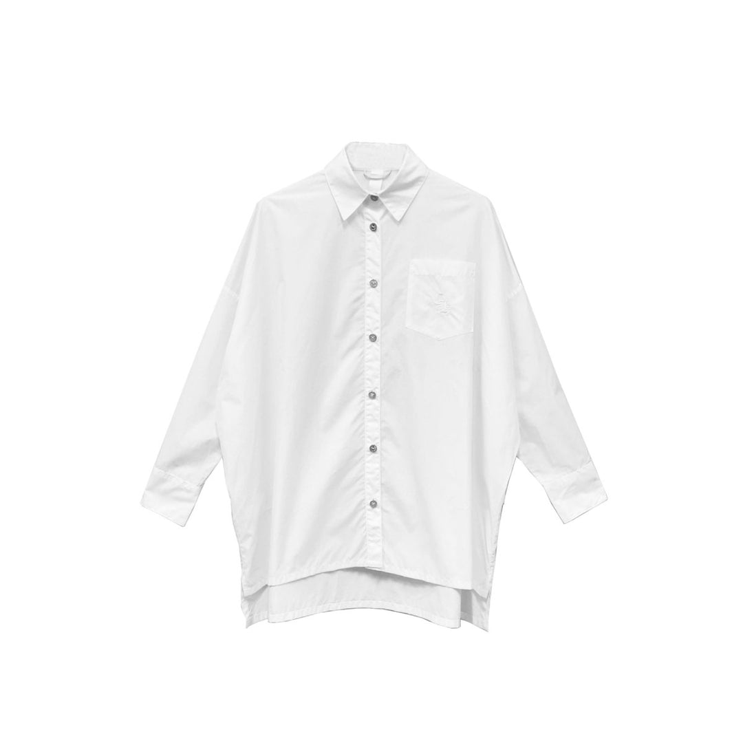 Chrome Hearts CH Embroidered White Shirt - SHENGLI ROAD MARKET