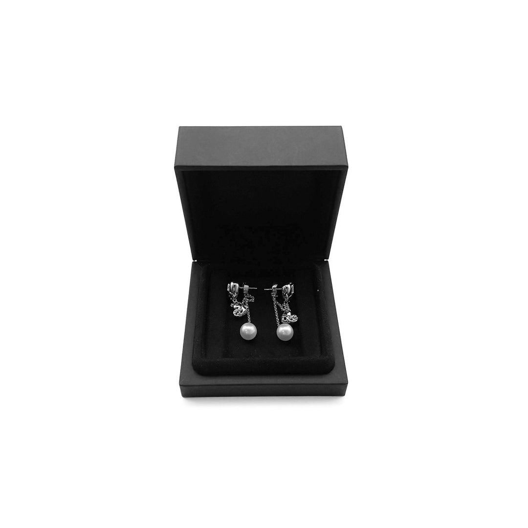 Chrome Hearts Courtesy of Mikimoto 18K White Gold Earring Drop - SHENGLI ROAD MARKET