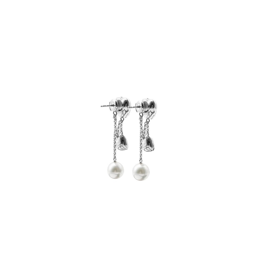 Chrome Hearts Courtesy of Mikimoto 18K White Gold Earring Drop - SHENGLI ROAD MARKET