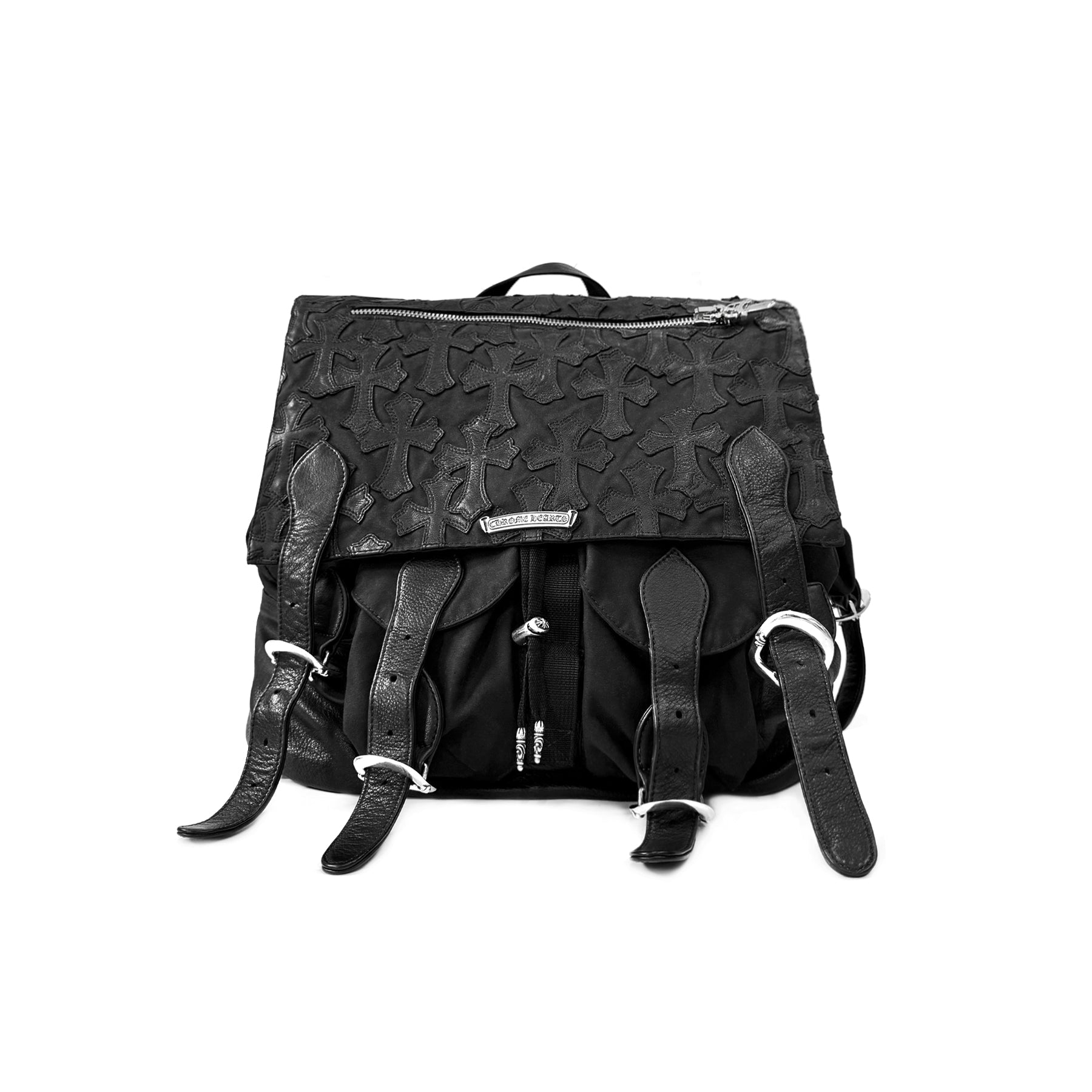 Chrome Hearts Cross Patch Leather Backpack