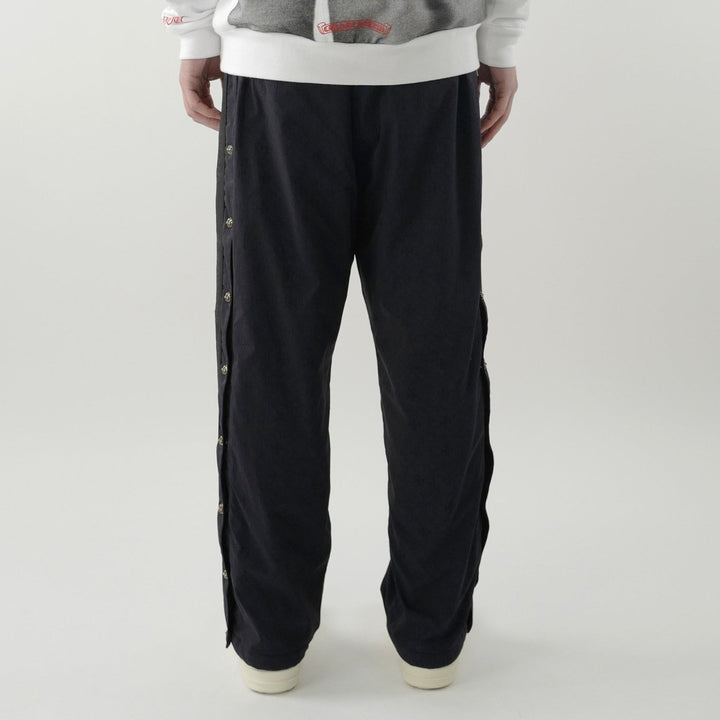 Chrome Hearts Cross Pattern Silver Buttons Horseshoe Logo Track Pants - SHENGLI ROAD MARKET