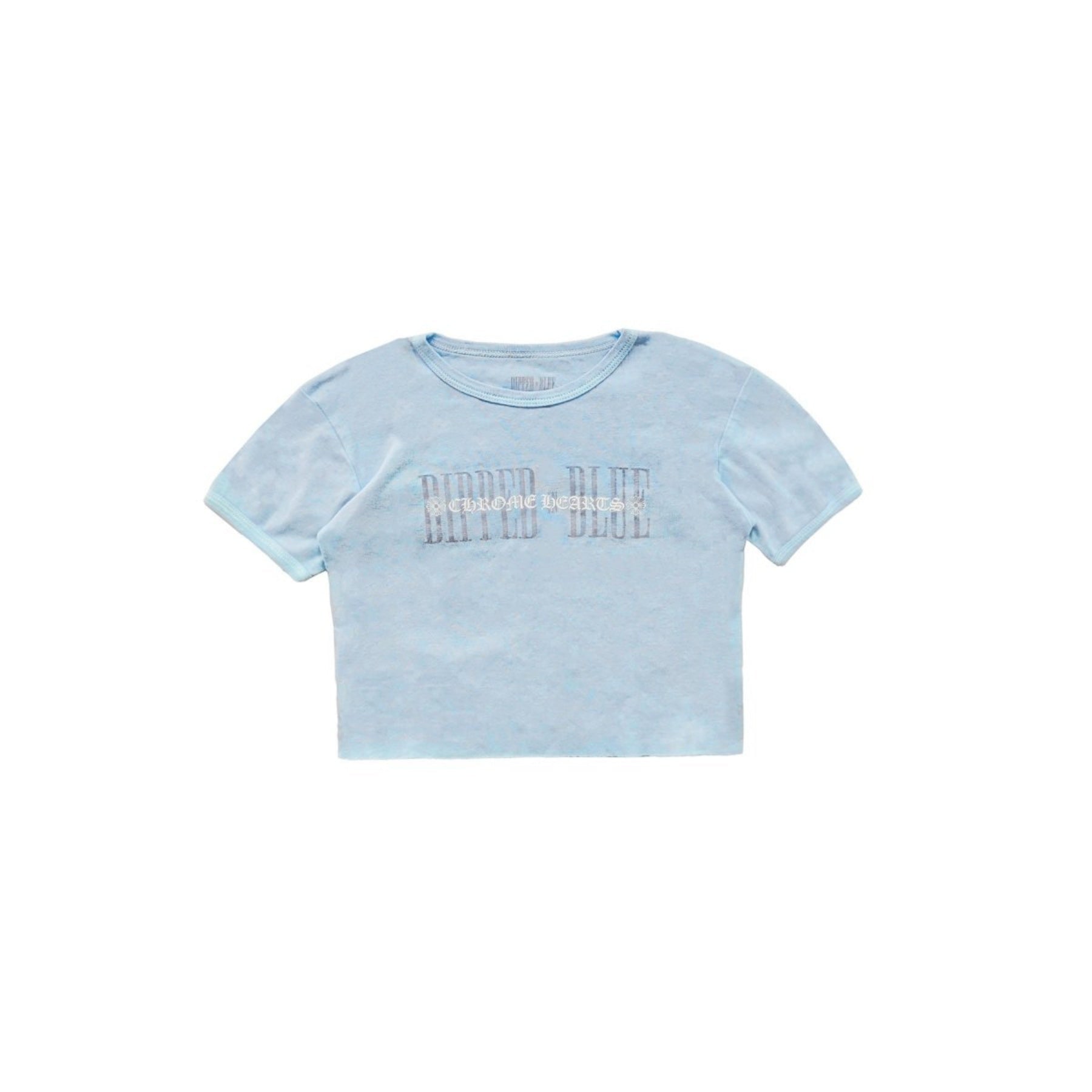 クロムハーツ CHROME HEARTS DIPPED IN BLUE 4501720034******A25 Tシャツ Chrome Hearts X ディップド イン ブルー クロップ T シャツ - SRM