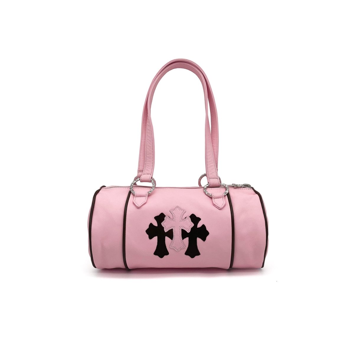 Chrome Hearts Domino Cemetery Cross Pink Bucket Bag - SRM