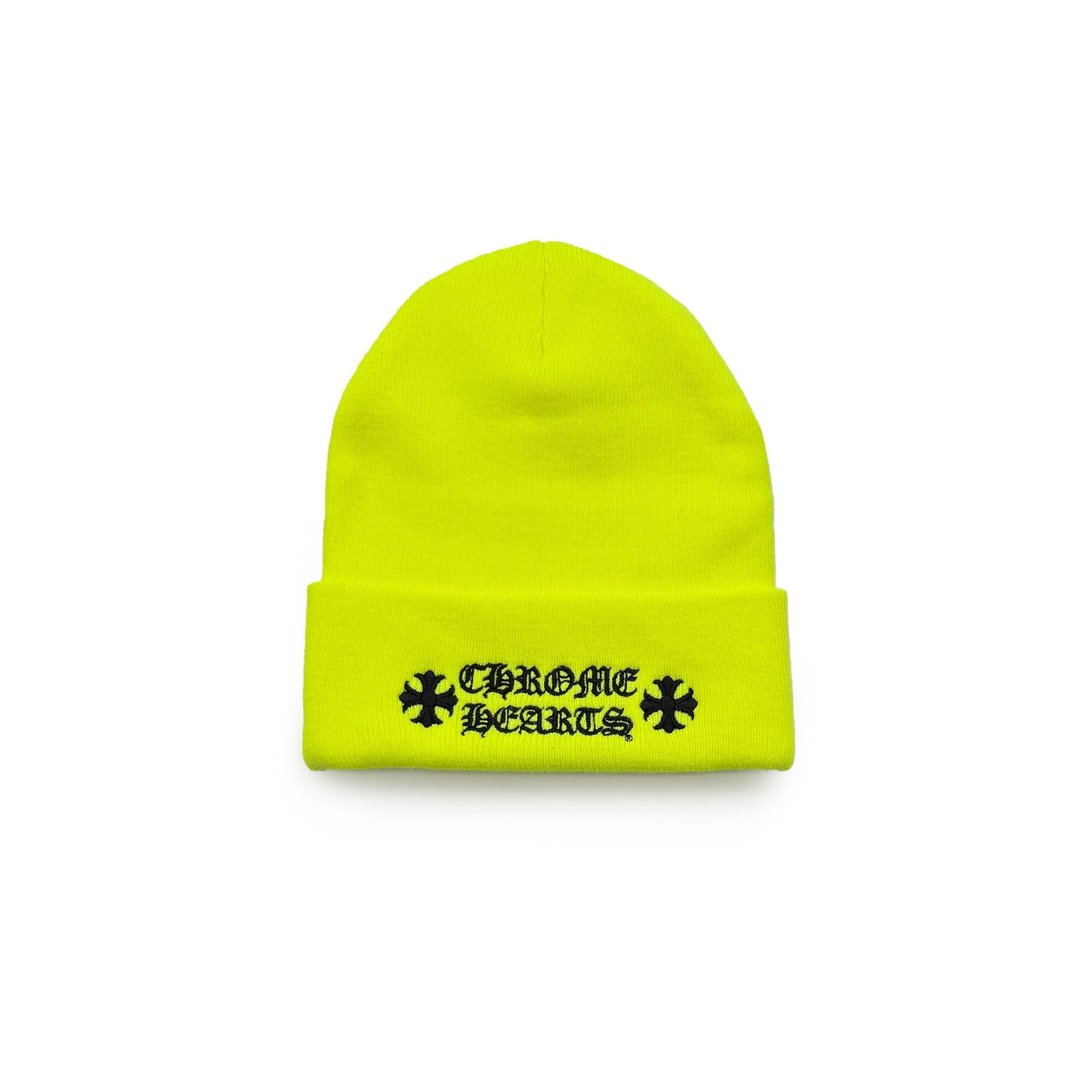 Chrome Hearts Embroidered Neon Yellow Beanie - SRM – SHENGLI ROAD