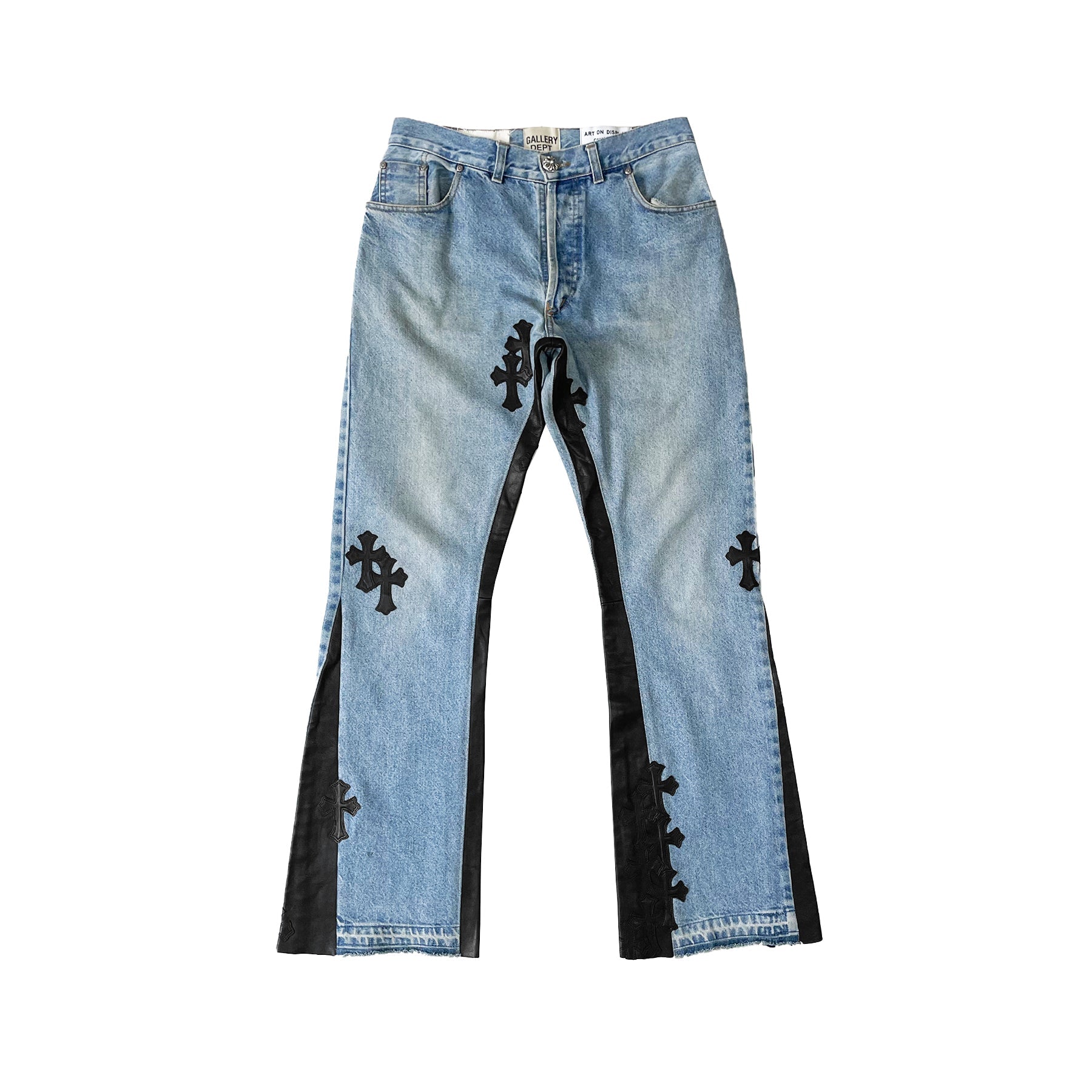 Chrome Hearts Gallery Dept Cross Patch Flare Denim Jeans - SRM