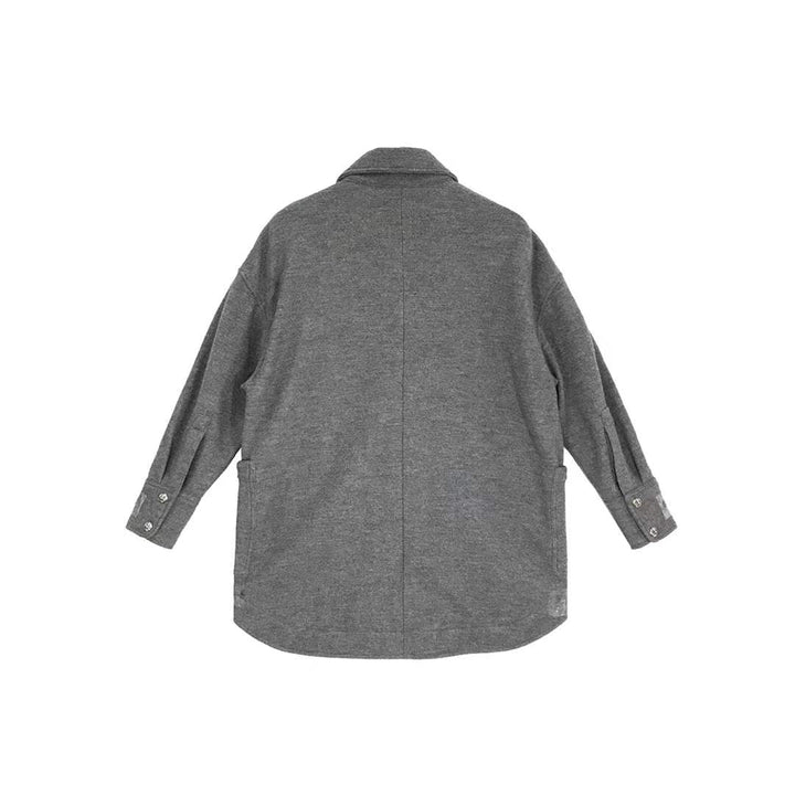 Chrome Hearts Gray Wool Shirt Jacket - SHENGLI ROAD MARKET