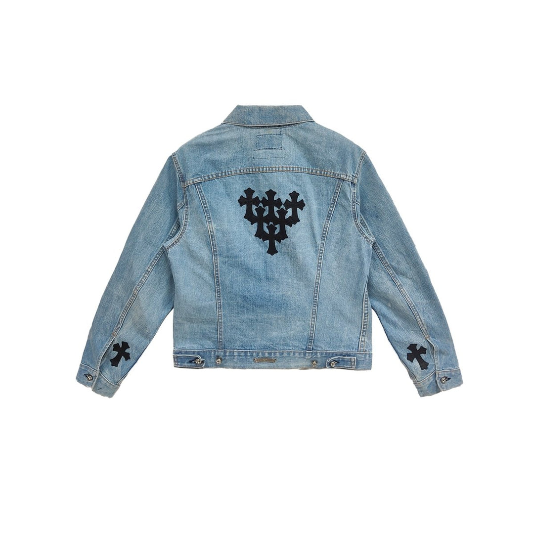 Chrome Hearts Levi's Cross Patch Denim Jacket - SHENGLI ROAD MARKET