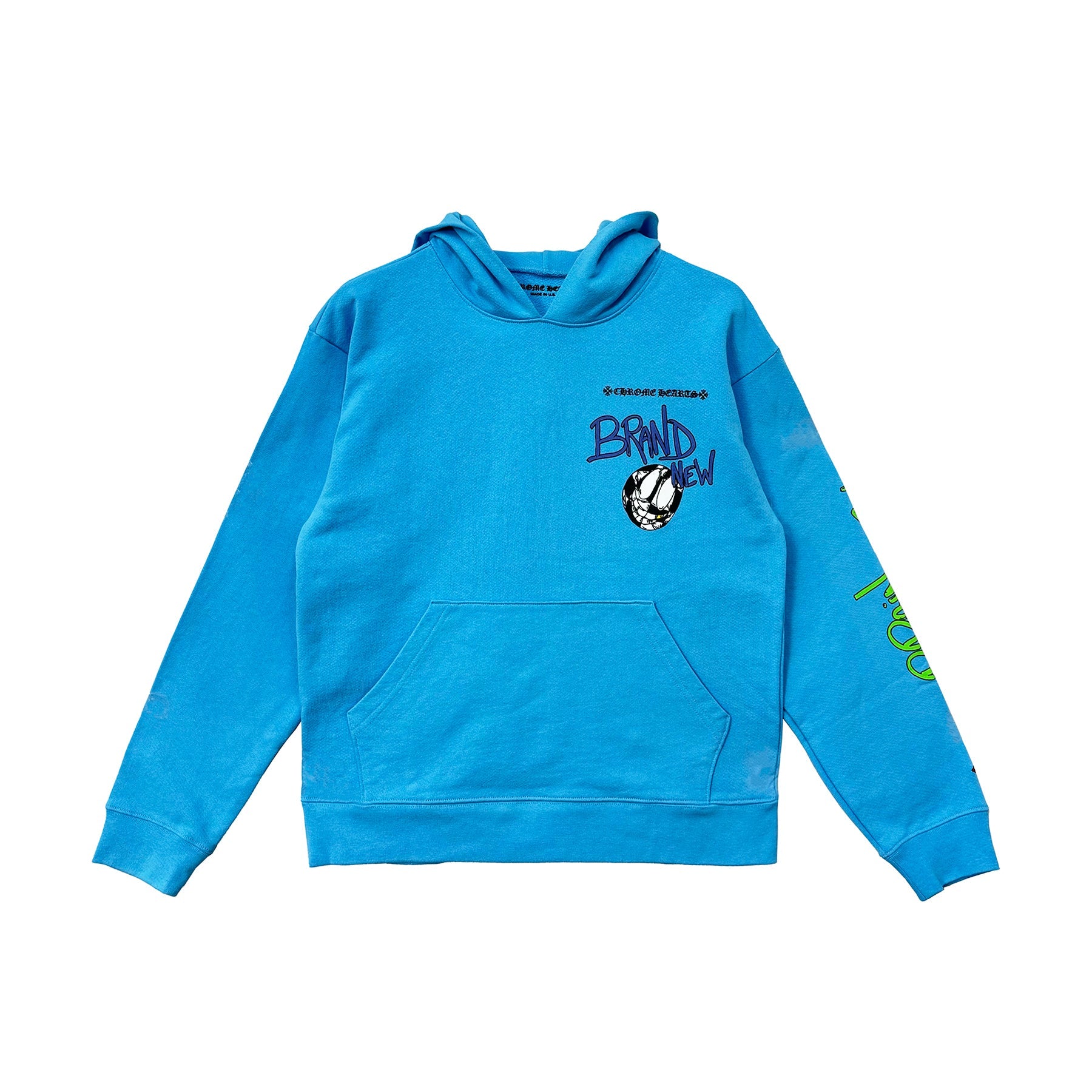 新品 Chrome Hearts × Matty Boy Blue Hoodie Chrome Hearts Matty Boy Blew Me Blue Hoodie - SRM – SHENGLI ROAD