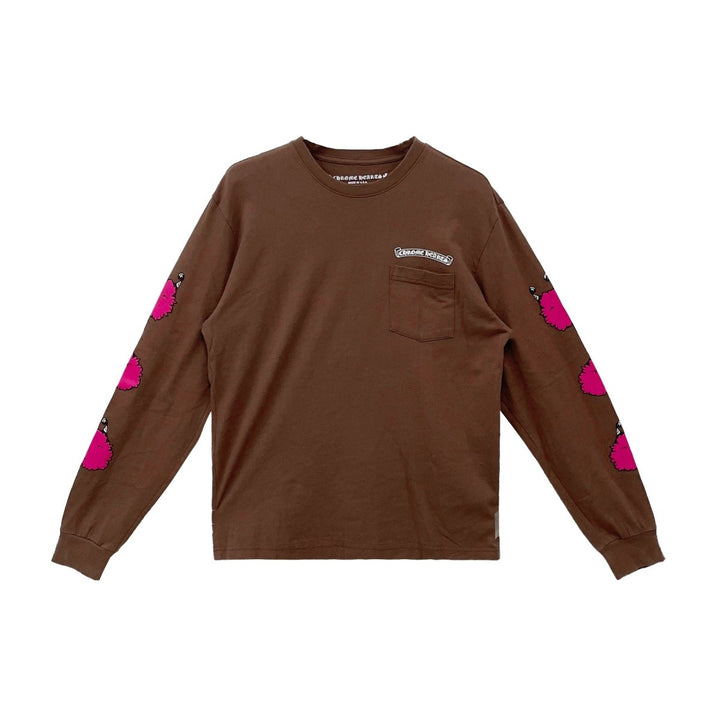 Chrome Hearts Matty Boy Brown Long Sleeve T-Shirt Tee - SHENGLI ROAD MARKET