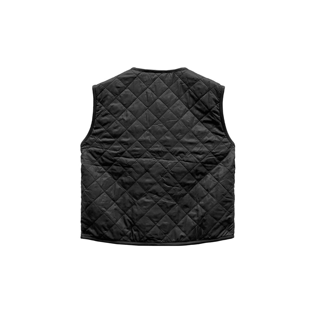 Chrome Hearts Matty Boy Chomper Black Quilted Vest - SHENGLI ROAD MARKET