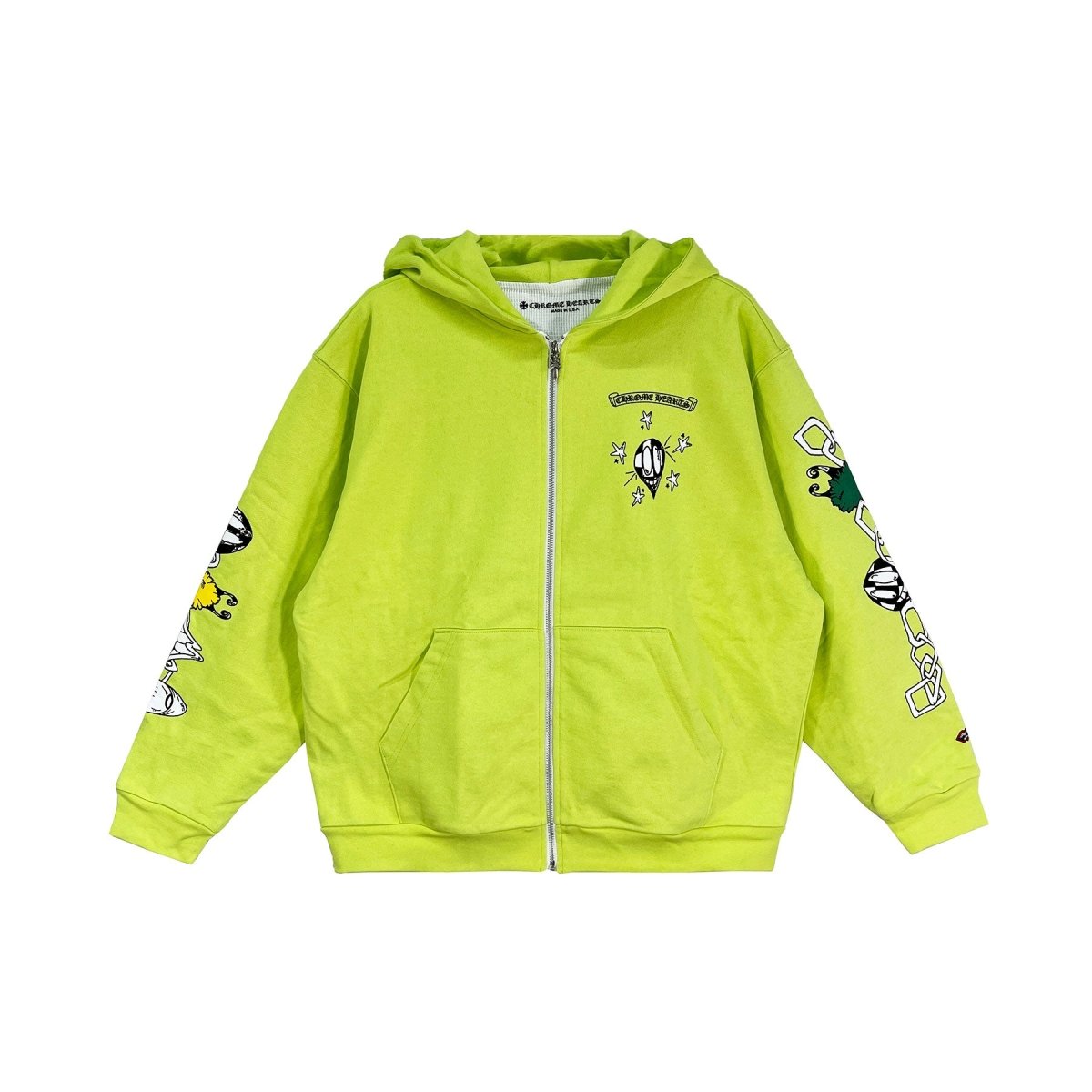 Chrome Hearts Matty Boy Green Zip Up Hoodie - SRM