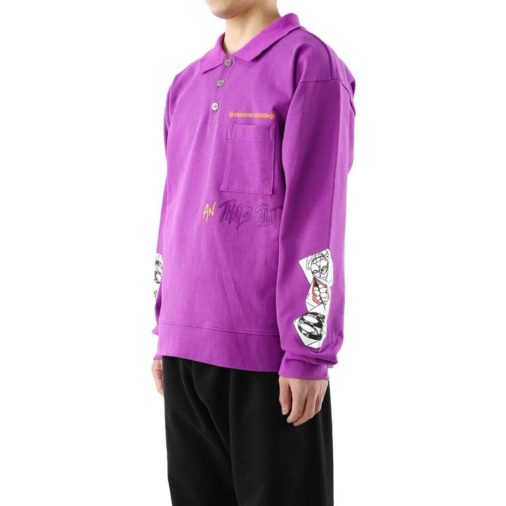 Chrome Hearts Matty Boy PURRELLE Long Sleeve Polo Shirt - SHENGLI ROAD MARKET