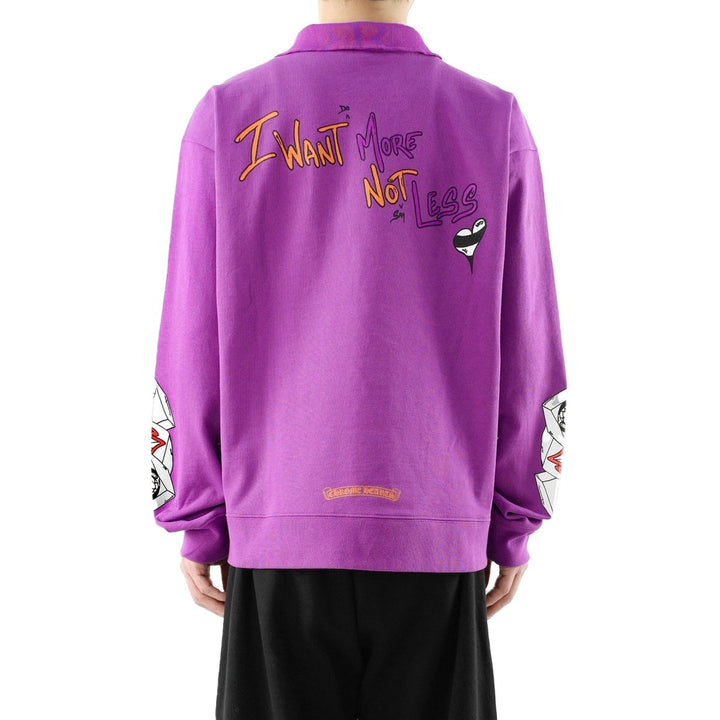 Chrome Hearts Matty Boy PURRELLE Long Sleeve Polo Shirt - SHENGLI ROAD MARKET