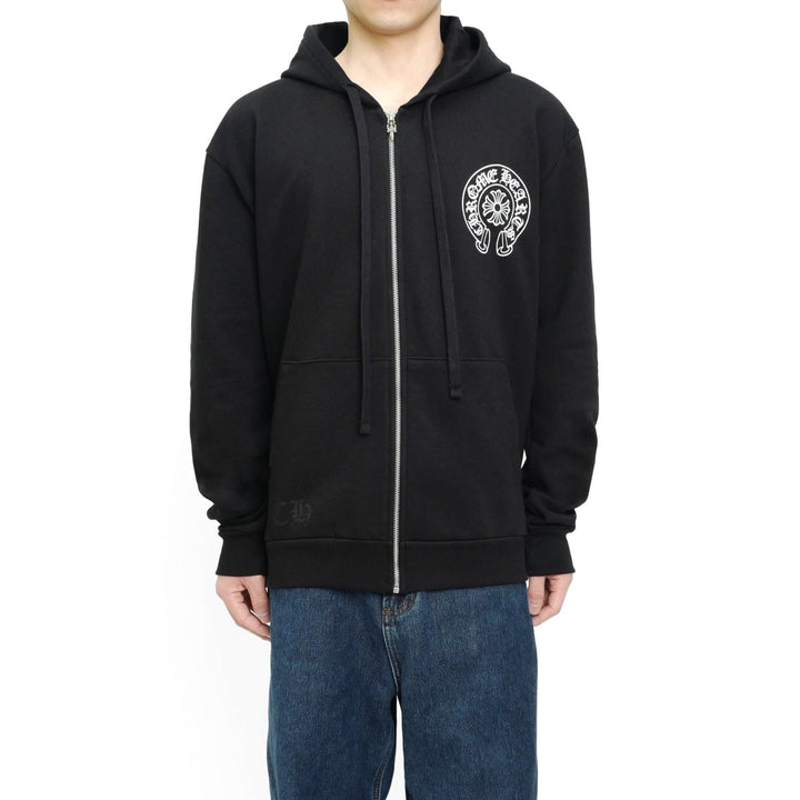 Chrome Hearts Miami Exclusive Horseshoe Logo Zip Up Hoodie - SHENGLI ROAD MARKET
