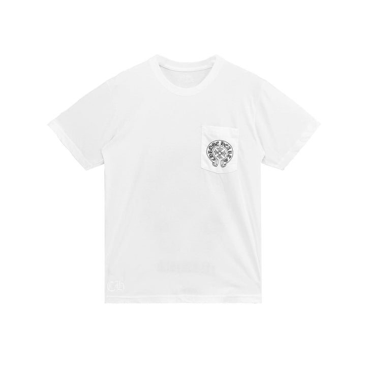 Chrome Hearts Miami Exclusive White Horseshoe Short Sleeve Tee - SHENGLI ROAD MARKET