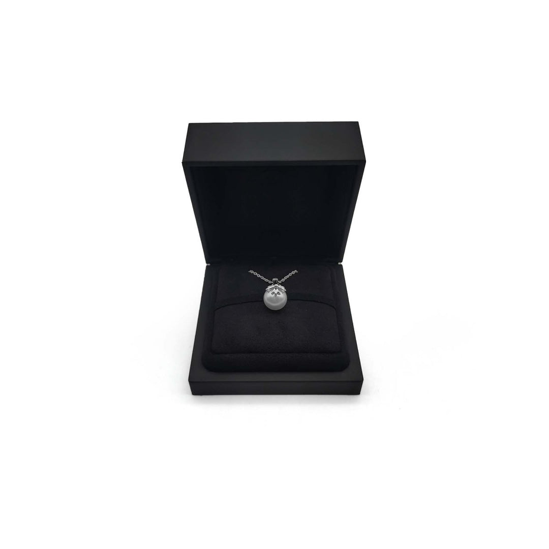 Chrome Hearts Mikimoto 18K White Gold Cross Pearl Necklace - SHENGLI ROAD MARKET