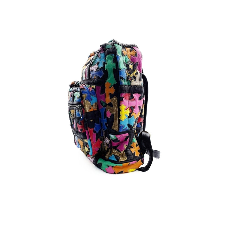 Chrome Hearts Multicolor Cross Leather Patch Backpack - SHENGLI ROAD MARKET