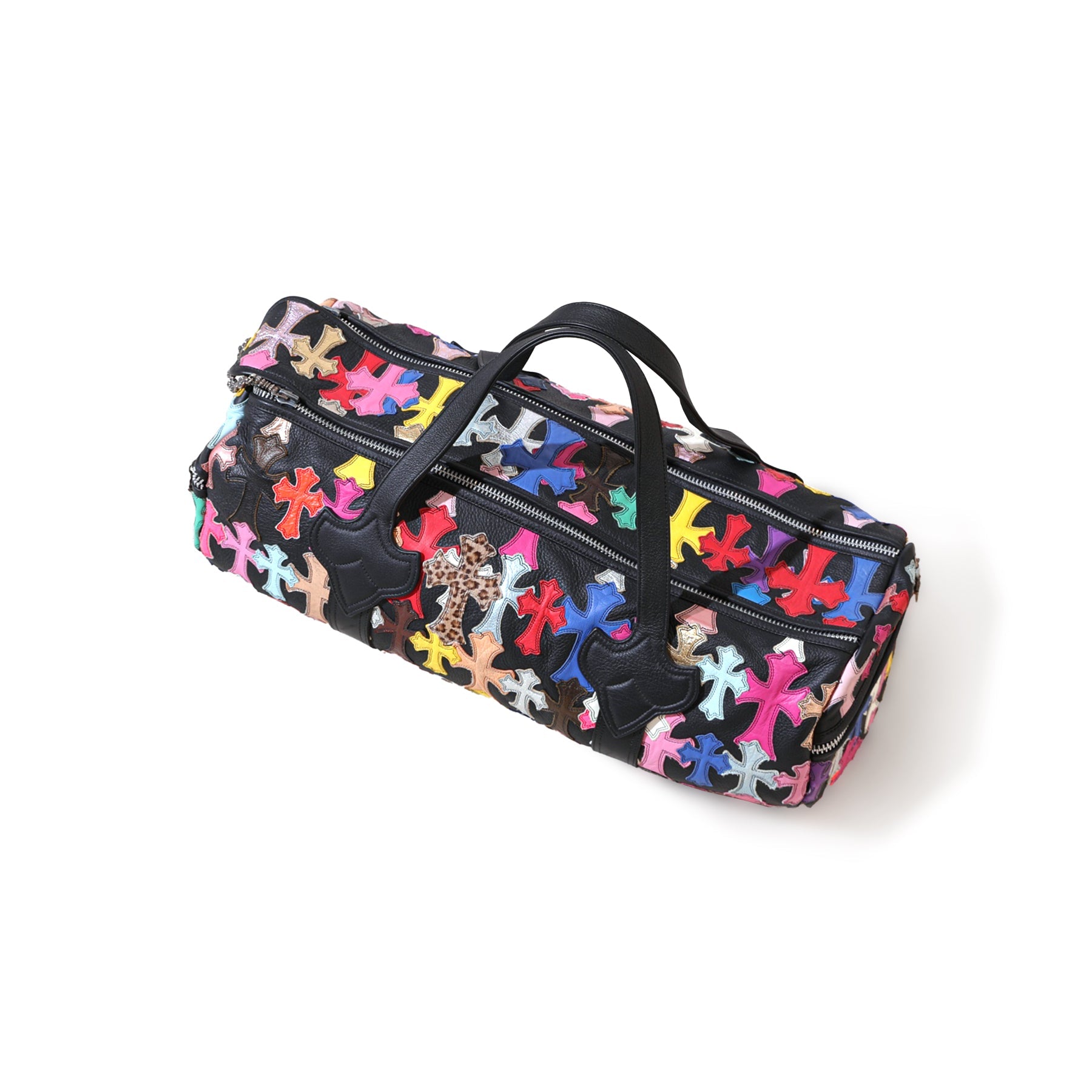 Chrome Hearts Multicolor Cross Patch Keepall Oversized Duffle Bag