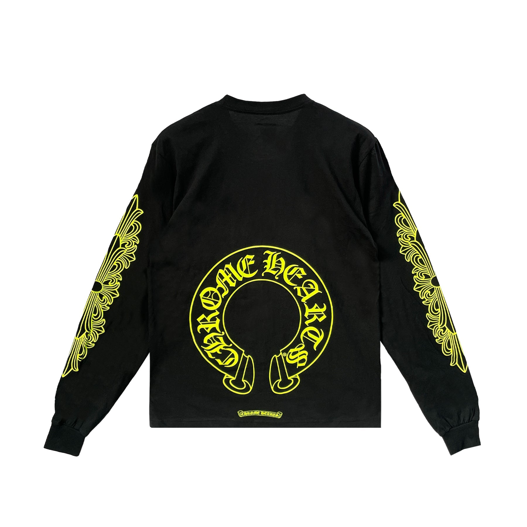 【最安値】クロム　Neon Yellow Horseshoe T-Shirt Chrome Hearts Neon Yellow Horseshoe Long Sleeve Tee - SRM