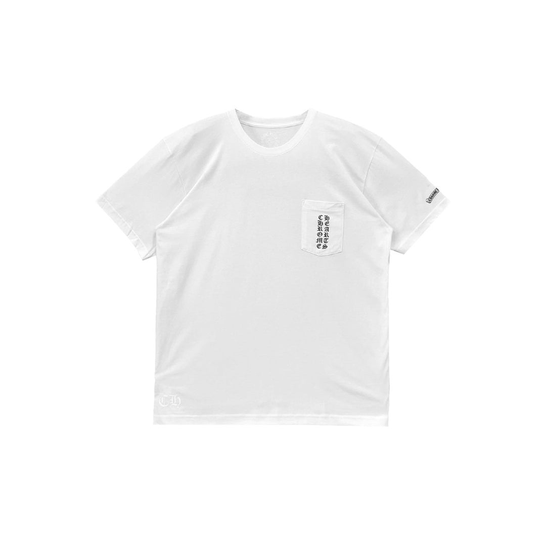 Chrome Hearts OSAKA Exclusive Scroll Label White Short Sleeve T-Shirt Tee - SHENGLI ROAD MARKET