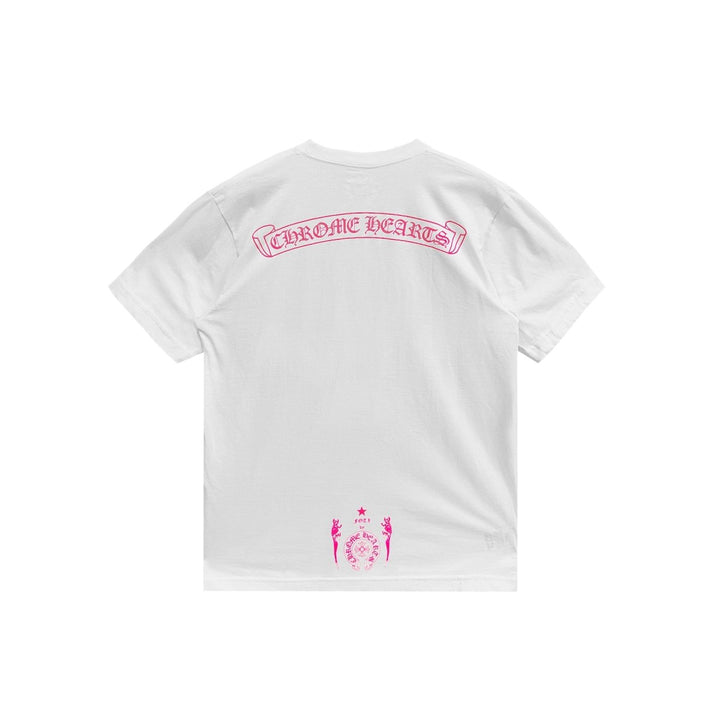Chrome Hearts Pink Foti Harris Short Sleeve T-Shirt Tee - SHENGLI ROAD MARKET