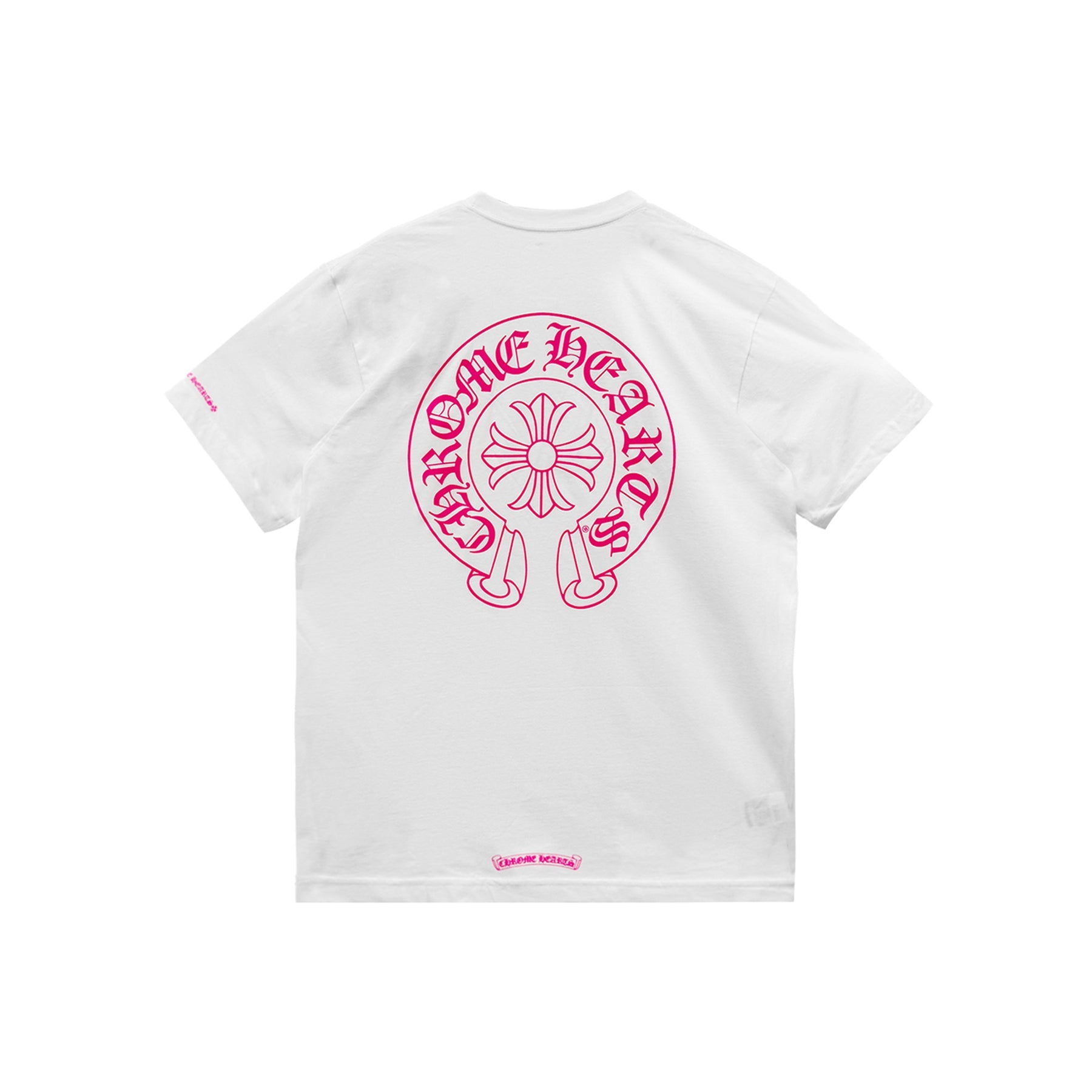 Mサイズ Chrome Hearts Horseshoe Tee レディース Chrome Hearts Pink Horseshoe Logo Short Sleeve T-Shirt Tee - SRM