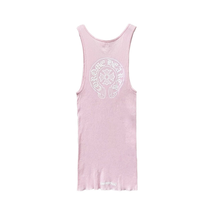Chrome Hearts Pink Horseshoe Logo Tanktop - SHENGLI ROAD MARKET