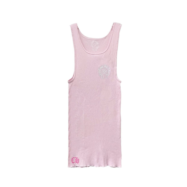 Chrome Hearts Pink Horseshoe Logo Tanktop - SHENGLI ROAD MARKET