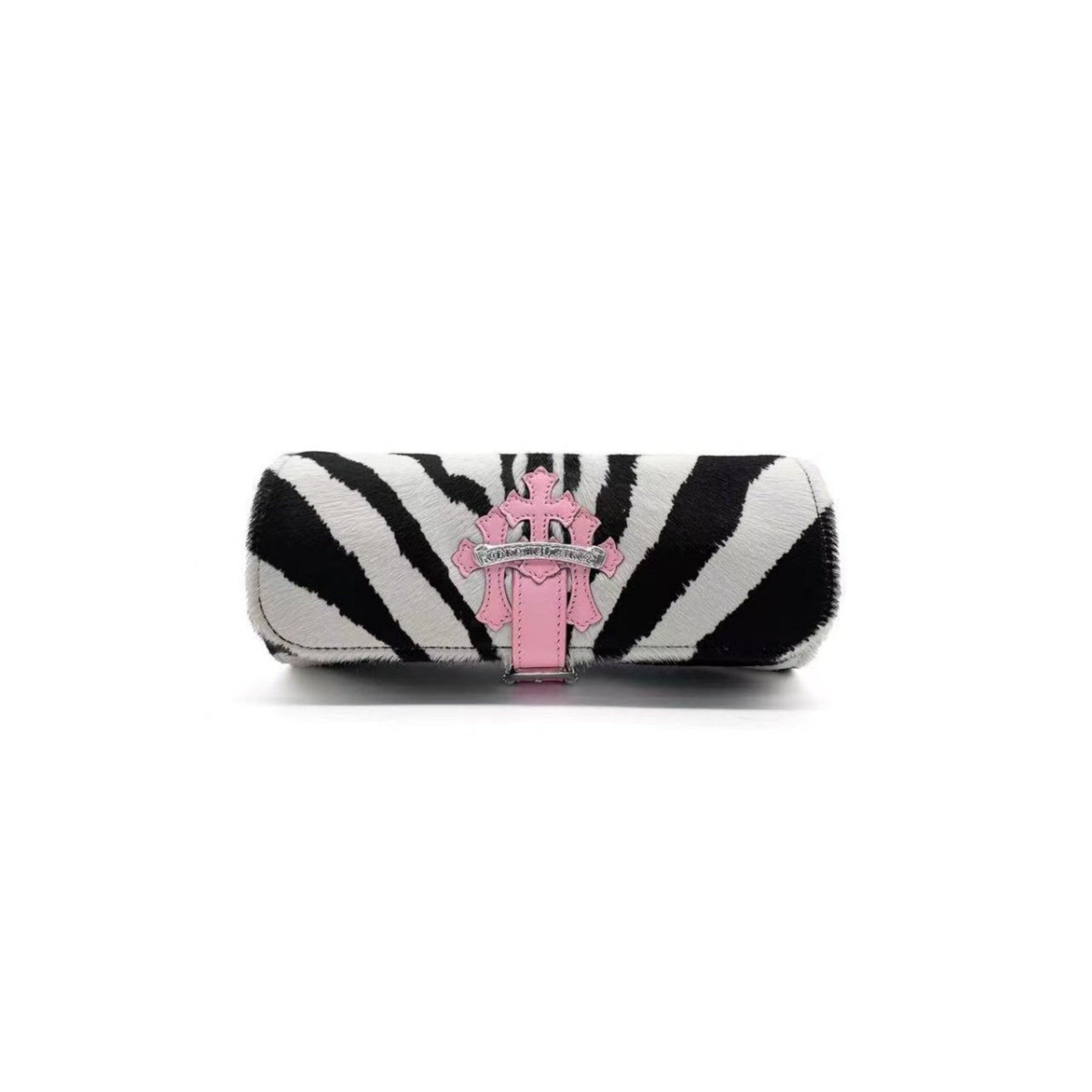 Chrome Hearts Pink Zebra Stripe Cross Watch Roll Box - SRM